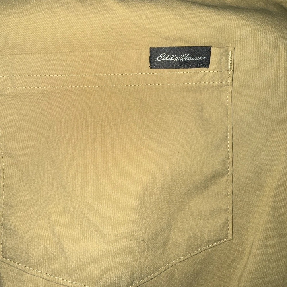 Eddie Bauer Women's Yellow Cargo Shorts Size 12 Hiking‎ Outdoor Inseam 4.5" - Picture 7 of 7
